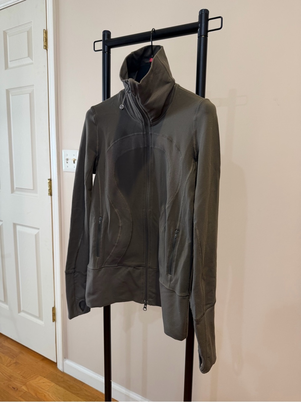 Lululemon In Stride Heather Gray Zip-Up Athletic Jacket